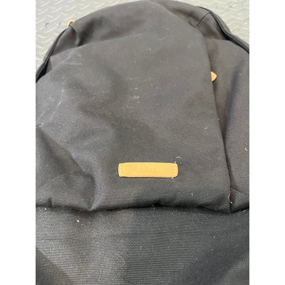 Bellroy Classic Backpack Unisex OS Black Canvas Leather Trim Laptop Pocket - Picture 5 of 12